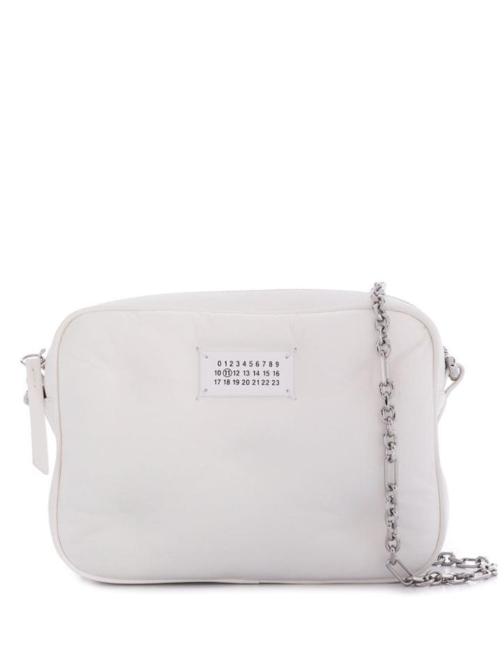 Maison Margiela Logo Patch Cross Body Bag - White