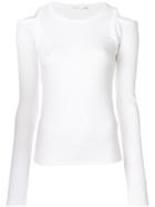 Rag & Bone Dropped Shoulders Knit Top - White