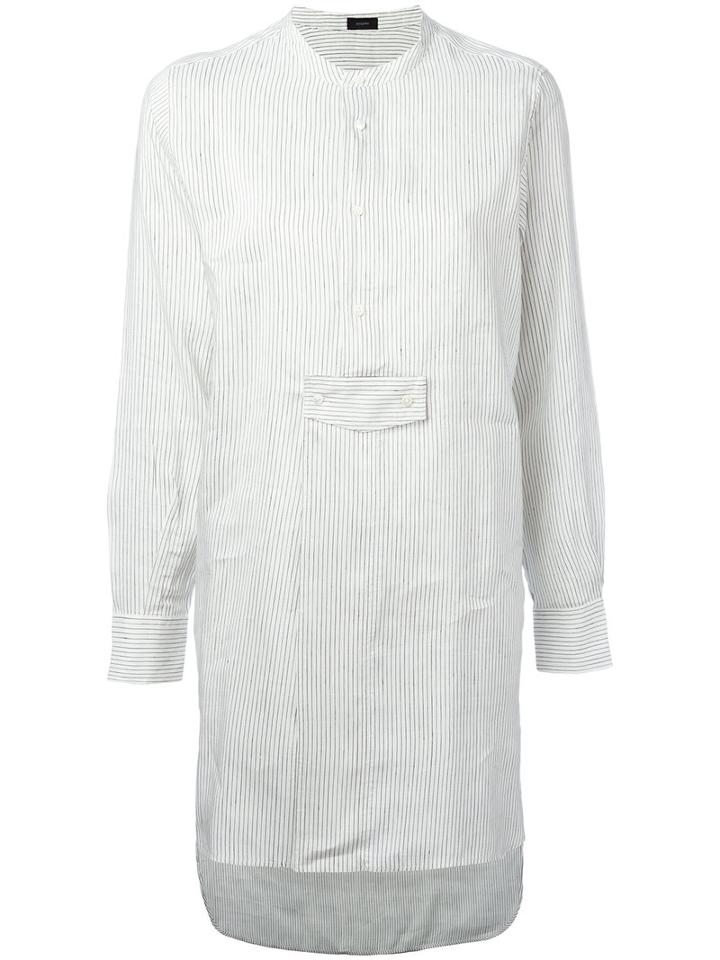 Joseph - Striped Tunic - Women - Silk/linen/flax - 36, Women's, White, Silk/linen/flax