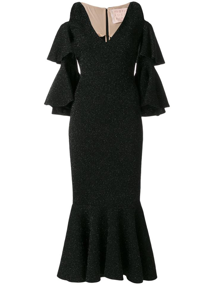 Maria Lucia Hohan Cold Shoulder Dress - Black