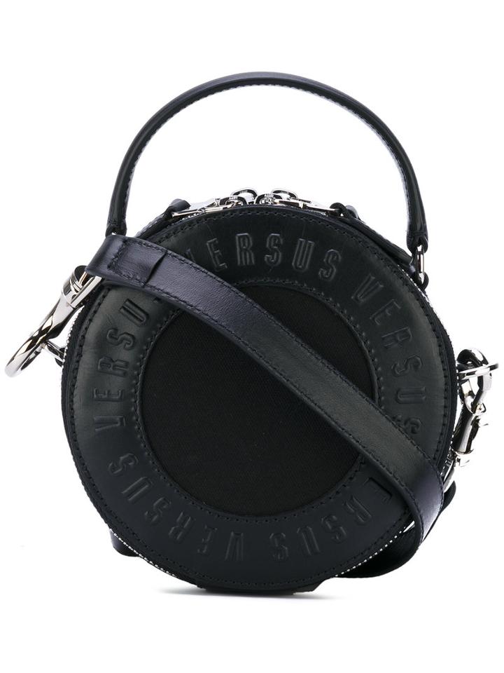 Versus - Round Grab Bag - Women - Cotton/leather - One Size, Black, Cotton/leather
