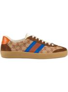 Gucci Original Gg And Suede Web Sneaker - Brown