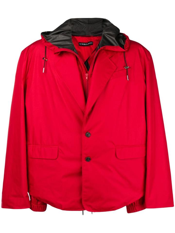 Y / Project Blazer Sports Hybrid Jacket - Red