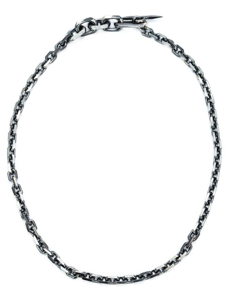 Chin Teo Chain Necklace, Adult Unisex, Metallic