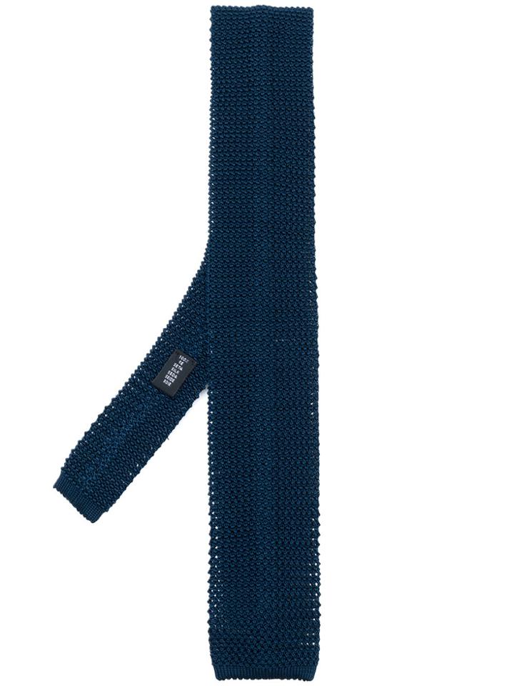 Gosha Rubchinskiy Woven Square-tip Tie - Blue