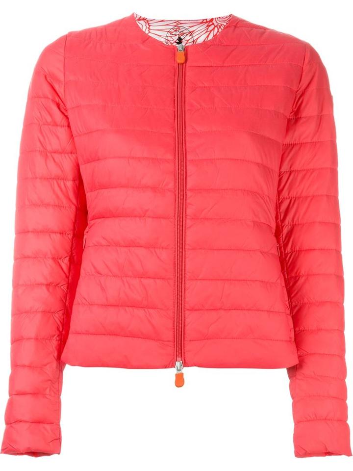 Save The Duck Logo Patch Puffer Jacket