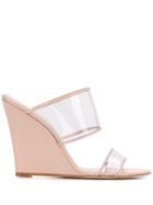 Paris Texas Clear Strap Mules - Neutrals