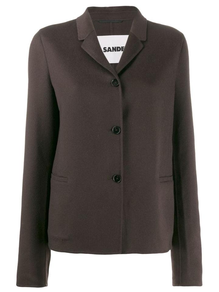 Jil Sander Button-up Short Jacket - Brown