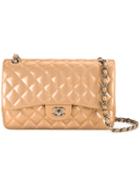 Chanel Vintage Quilted Cc Double Flap Bag, Women's, Brown