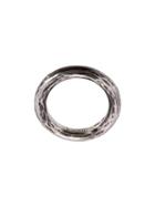 Henson Carved Stacker Ring, Adult Unisex, Size: 61, Metallic