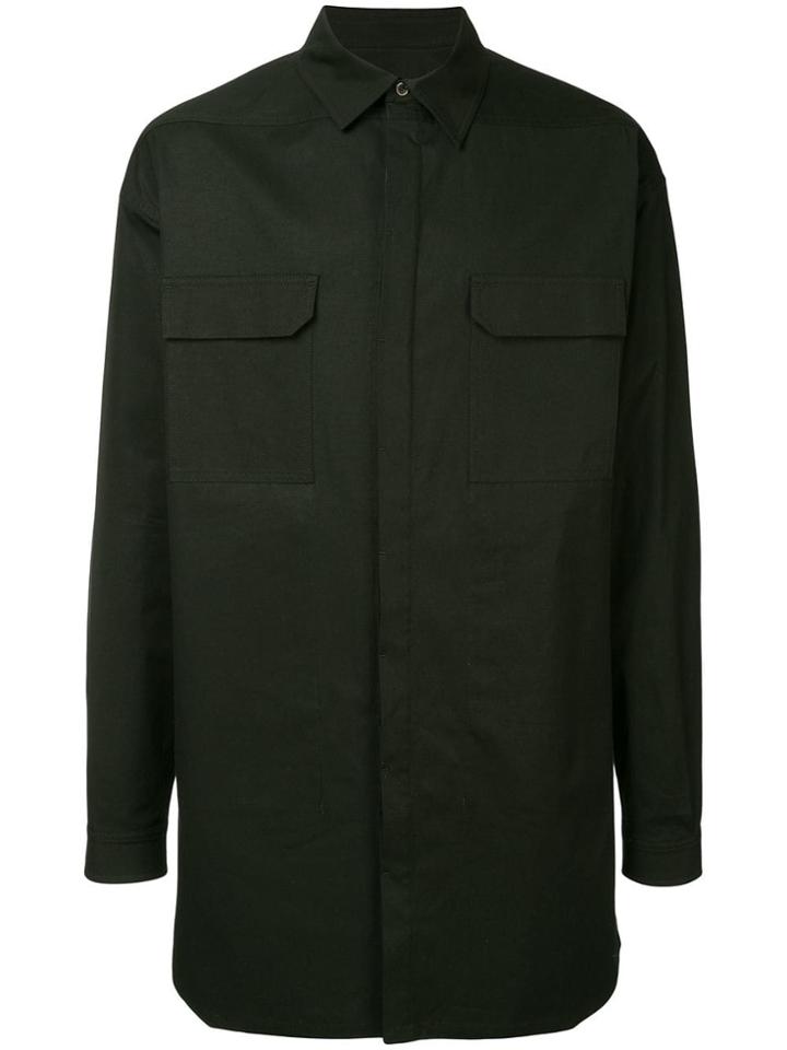 Rick Owens Overshirt Jacket - Black