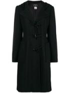 Chanel Vintage Hooded Toggle Fastening Coat - Black