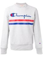 Champion - Logo Front Sweatshirt - Men - Cotton/polyester - M, Grey, Cotton/polyester