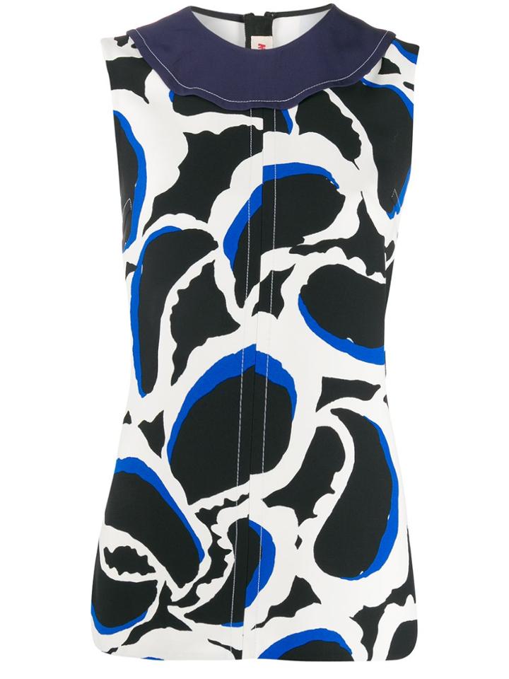 Marni Abstract Print Top - White