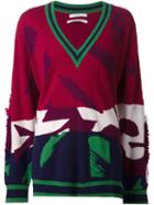 Barrie Brush Stroke Print Sweater