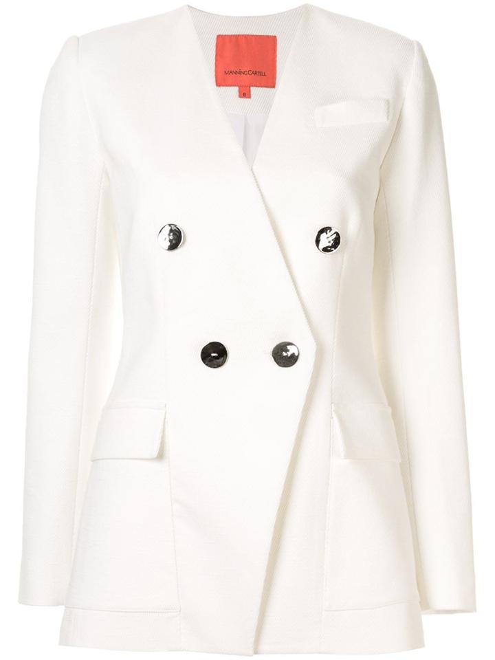 Manning Cartell Keynote Double-breasted Blazer - White