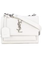 Saint Laurent - Monogram Shoulder Bag - Women - Goat Skin - One Size, White, Goat Skin