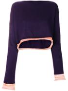 Comme Des Garçons Vintage 1991 Asymmetric Knitted Blouse - Pink &