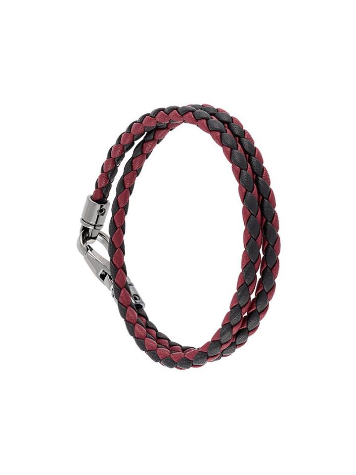 Tod's Braided Double Bracelet, Men's, Black