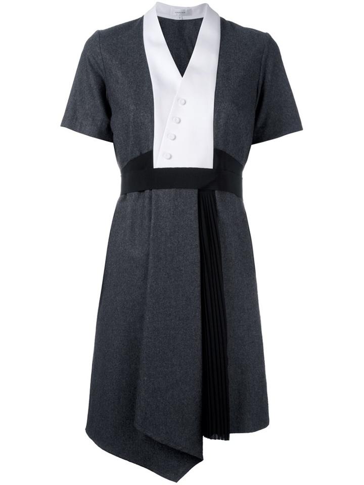 Carven 'mottle' Dress, Women's, Size: 40, Grey, Silk/polyester/acetate/wool