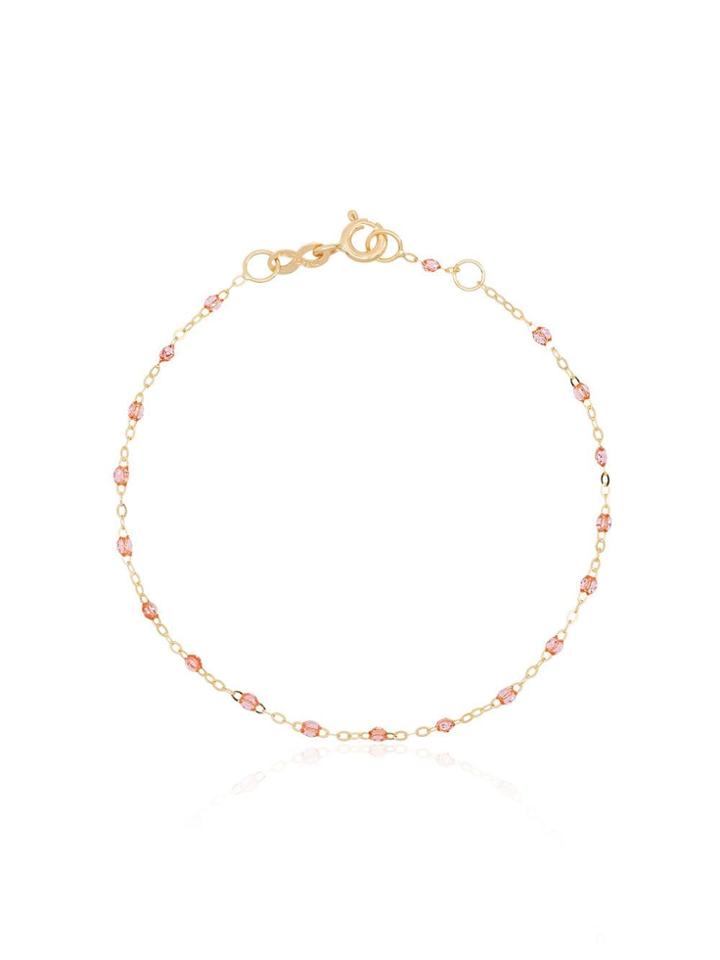 Gigi Clozeau Pink And Yellow Gold Classic Bead Bracelet - Pink/gold