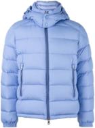 Moncler 'brique' Padded Jacket, Men's, Size: 3, Blue, Feather Down/polyamide