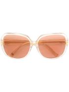 Dita Eyewear Square Tinted Sunglasses - Pink