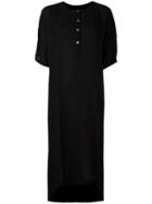 Raquel Allegra Henley Dress, Women's, Size: 1, Black, Silk/rayon