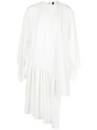 Paula Knorr Asymmetric Hem Dress - White