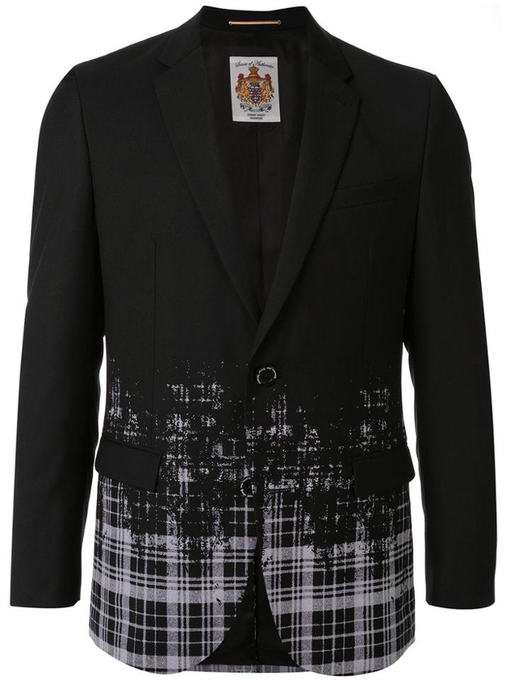 Education From Youngmachines Faded Pattern Blazer - Black
