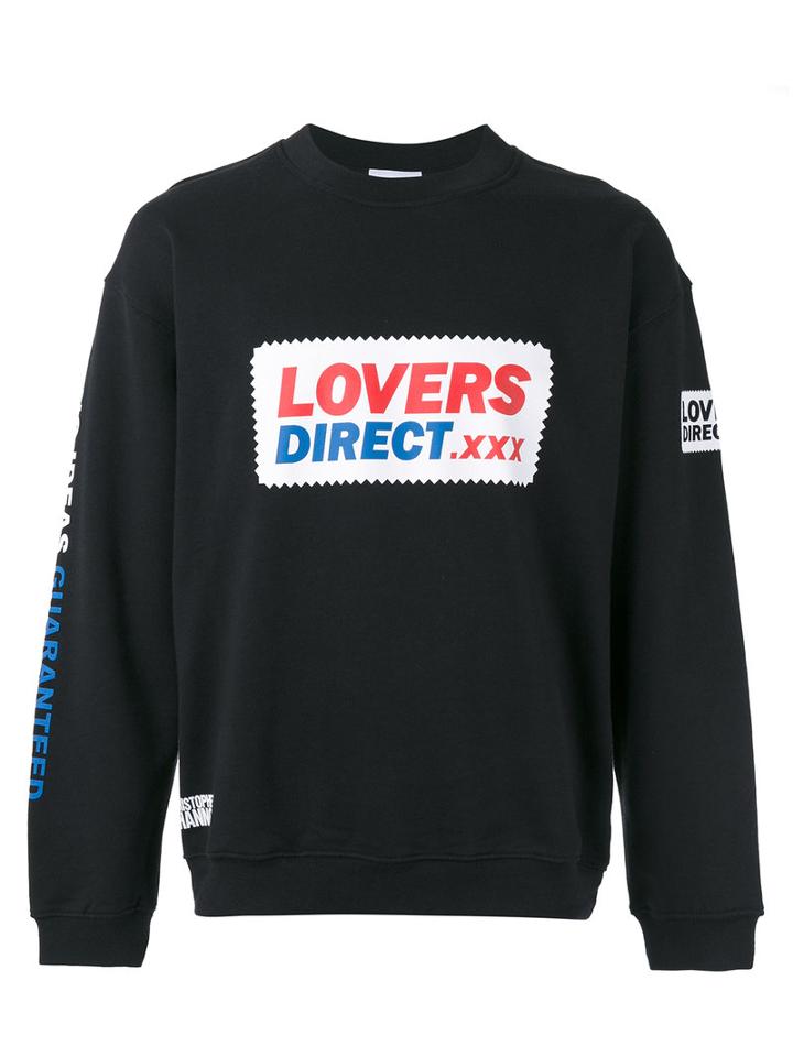 Christopher Shannon Lovers Direct Sweatshirt, Men's, Size: Small, Black, Cotton