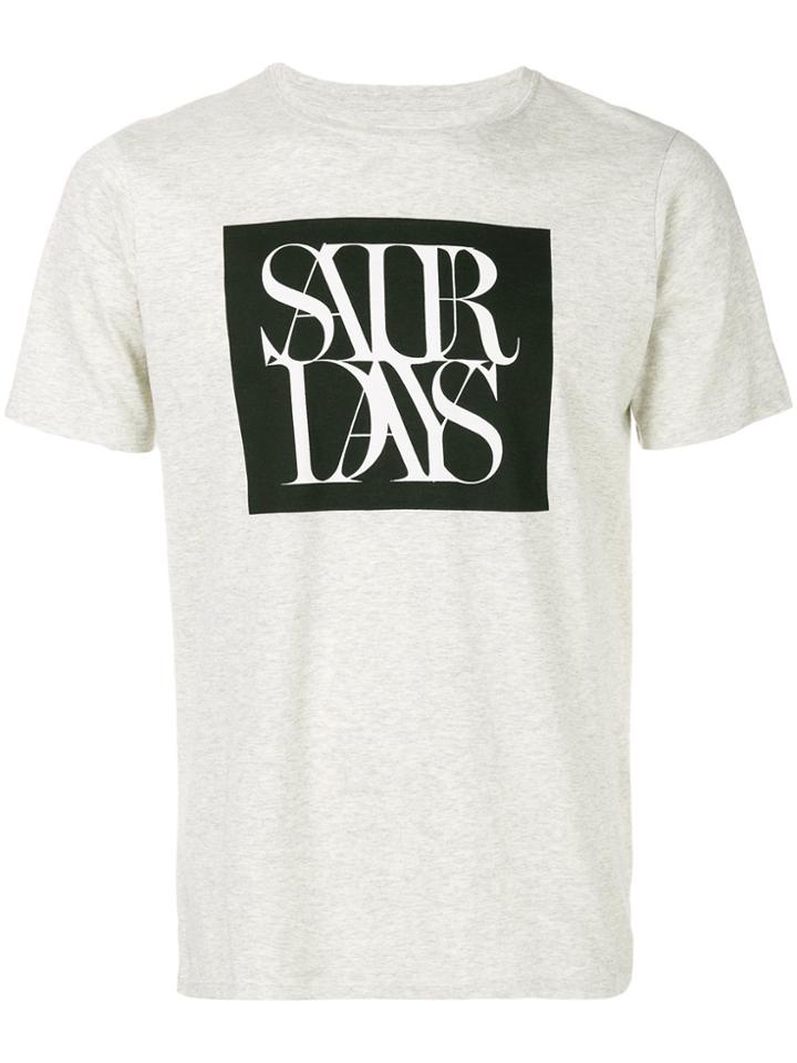 Saturdays Nyc Overlap T-shirt - Grey