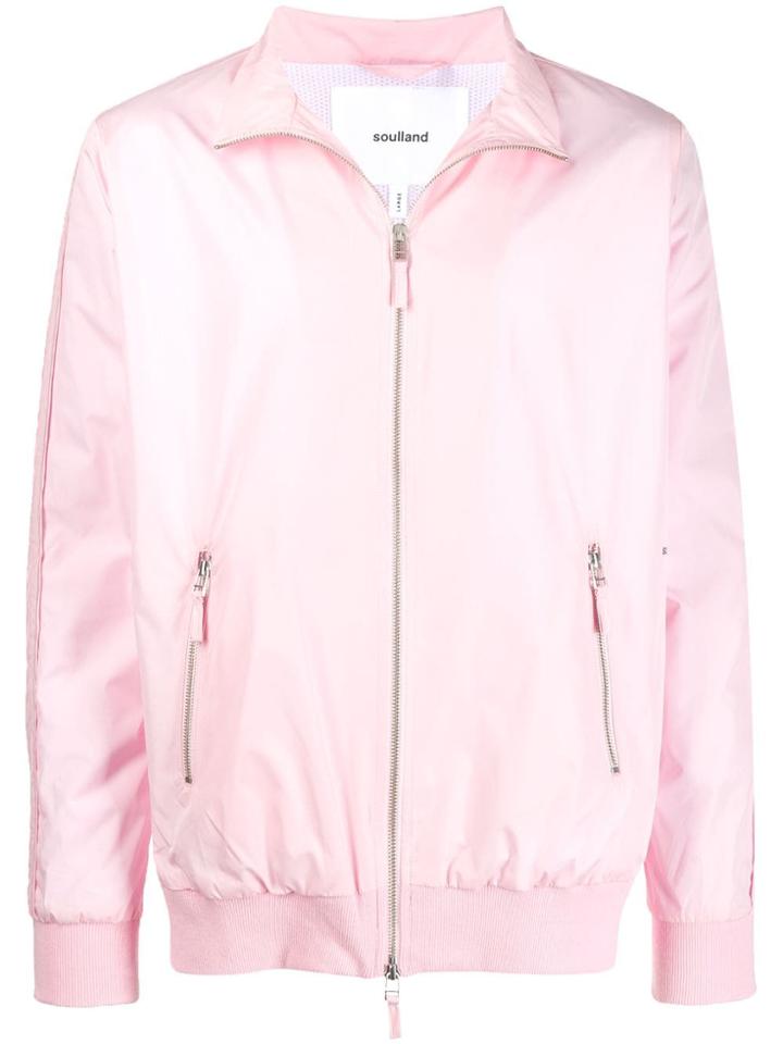 Soulland Zipped Bomber Jacket - Pink