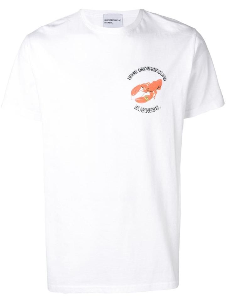 Huge Lobster Print T-shirt - White