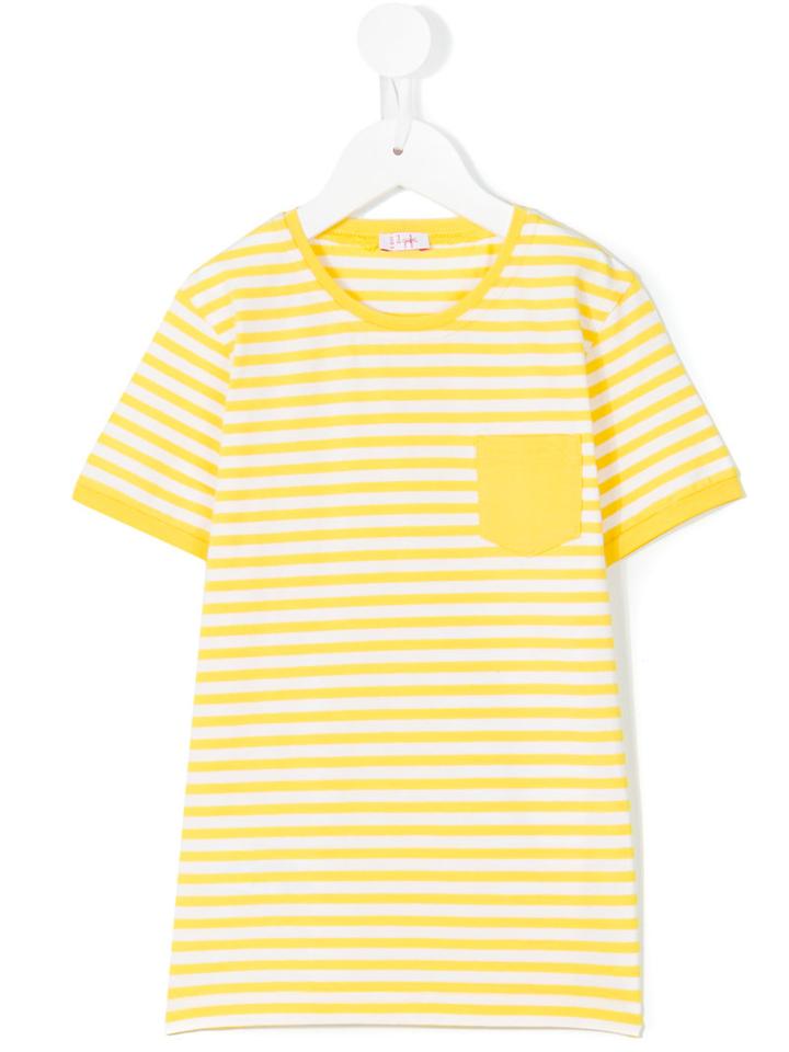 Il Gufo - Striped T-shirt - Kids - Cotton/spandex/elastane - 8 Yrs, Yellow/orange