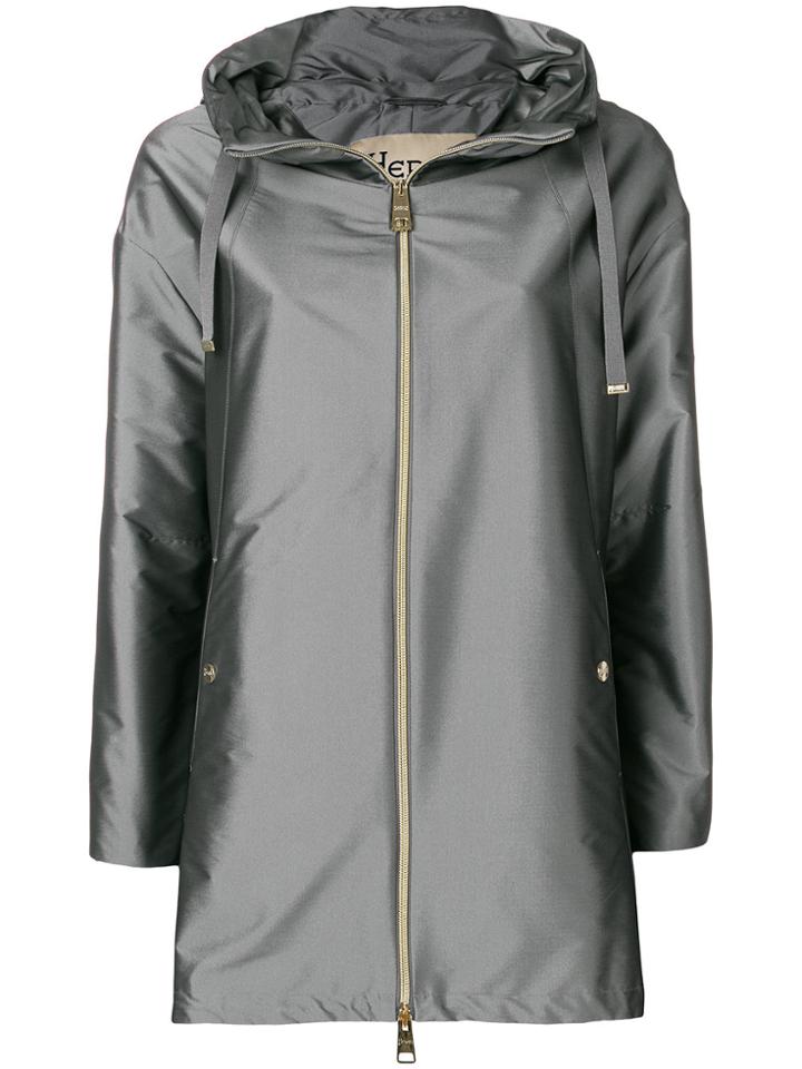 Herno Shiny A-shape Jacket - Grey