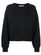 Philosophy Di Lorenzo Serafini Frills Sweatshirt, Women's, Size: Large, Black, Cotton