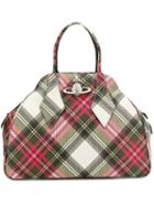 Vivienne Westwood Plaid Print Tote Bag - Red