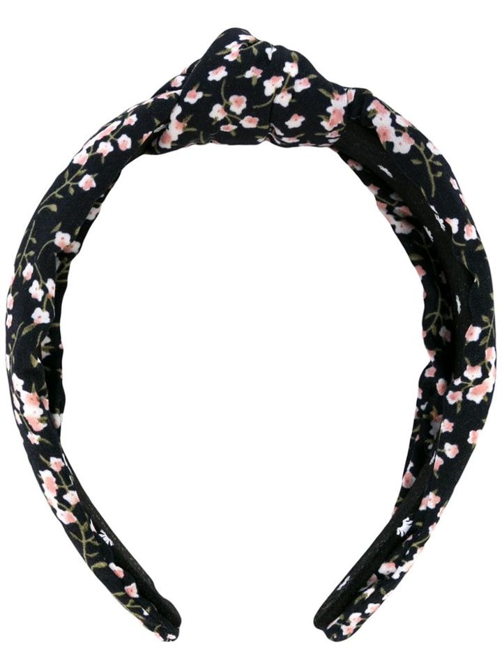 Lele Sadoughi Floral Print Headband - Black