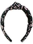 Lele Sadoughi Floral Print Headband - Black