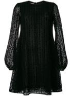 Giamba Laser Cut Layer Dress - Black