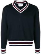 Thom Browne Cricket Stripe Oversized Pullover - Blue