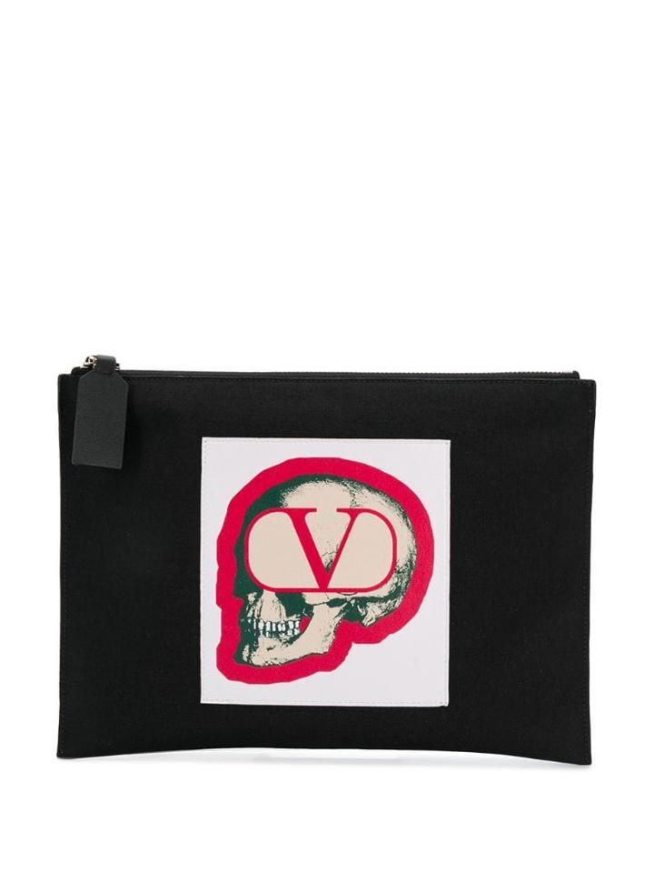 Valentino Valentino Garavani Vlogo Skull Pouch - Black