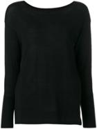 Sottomettimi Boat Neck Sweater - Black