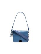 Off-white Cocco Leather Shoulder Bag - Blue