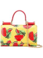 Dolce & Gabbana Mini Von Wallet Crossbody Bag, Women's, White, Calf Leather
