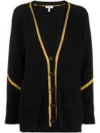 Escada Sport V-neck Button Cardigan - Black