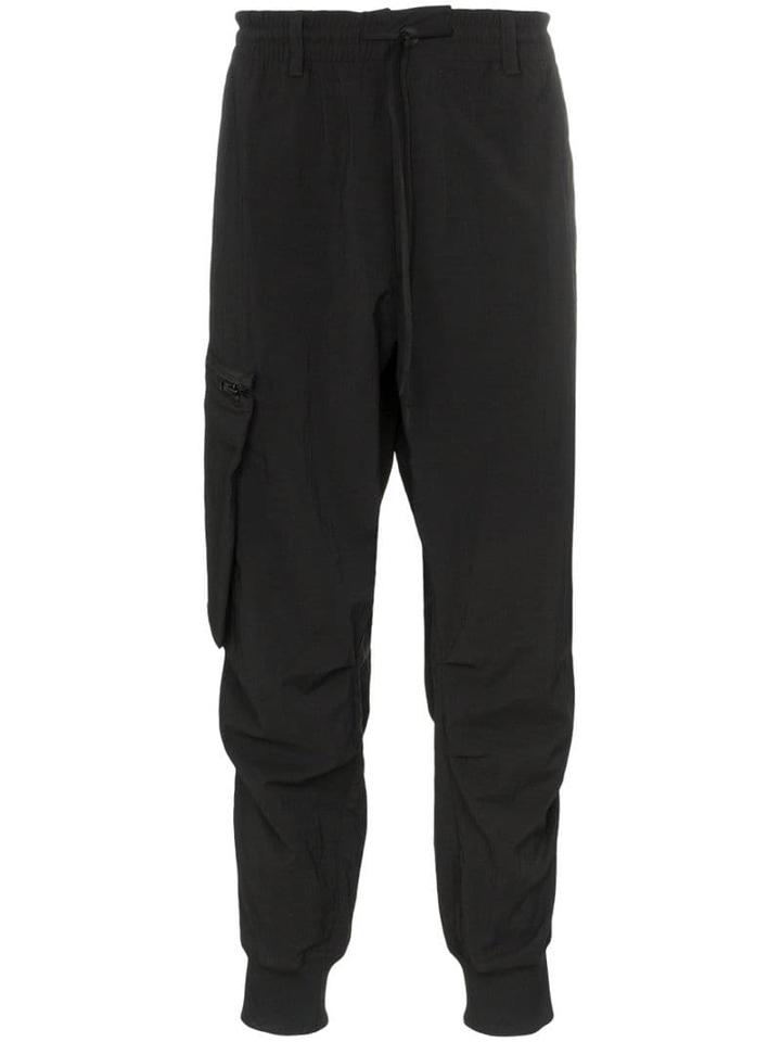 Y-3 Cropped Cargo Trousers - Black