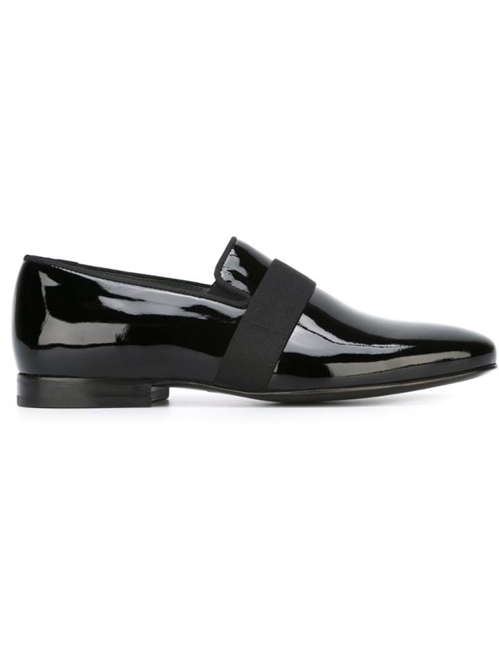 Lanvin Band Detail Loafers - Black