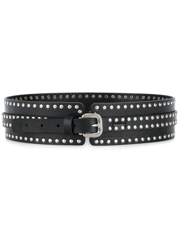Just Cavalli Studded Detail Belt - Black